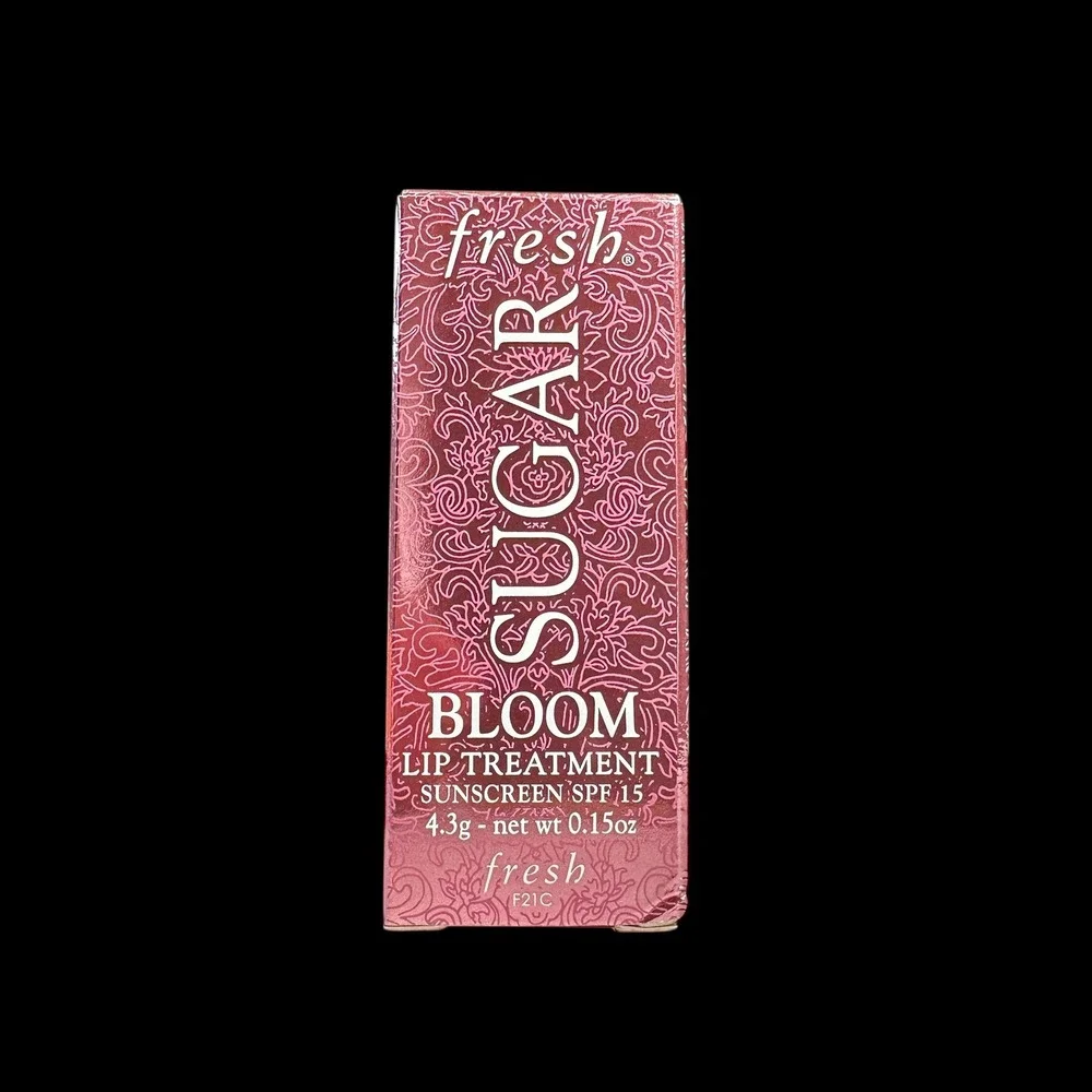 Fresh Sugar Bloom Tinted Lip Treatment Sunscreen SPF 15 Shimmery Pink 0.15oz NEW